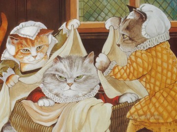 Shakespeare Cats Susan Herbert Ölgemälde